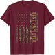 Best Papi Ever Camouflage American Flag Father's Day Women Men T-Shirt - T-Shirt | Maroon