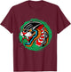 American Traditional Tattoo Old School Panther Snake Edgy T-Shirt - T-Shirt | Maroon