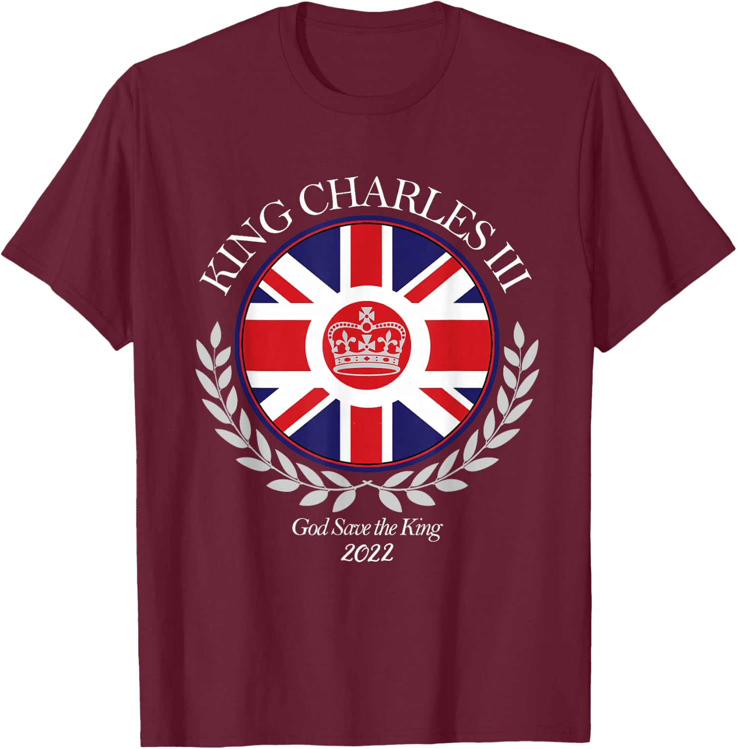 King Charles III T-Shirt - T-Shirt | Maroon