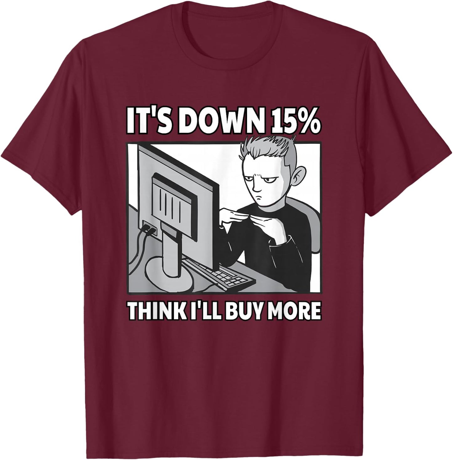 Cryptocurrency Trader Investor Meme Trading Hodler Bitcoin T-Shirt - T-Shirt | Maroon