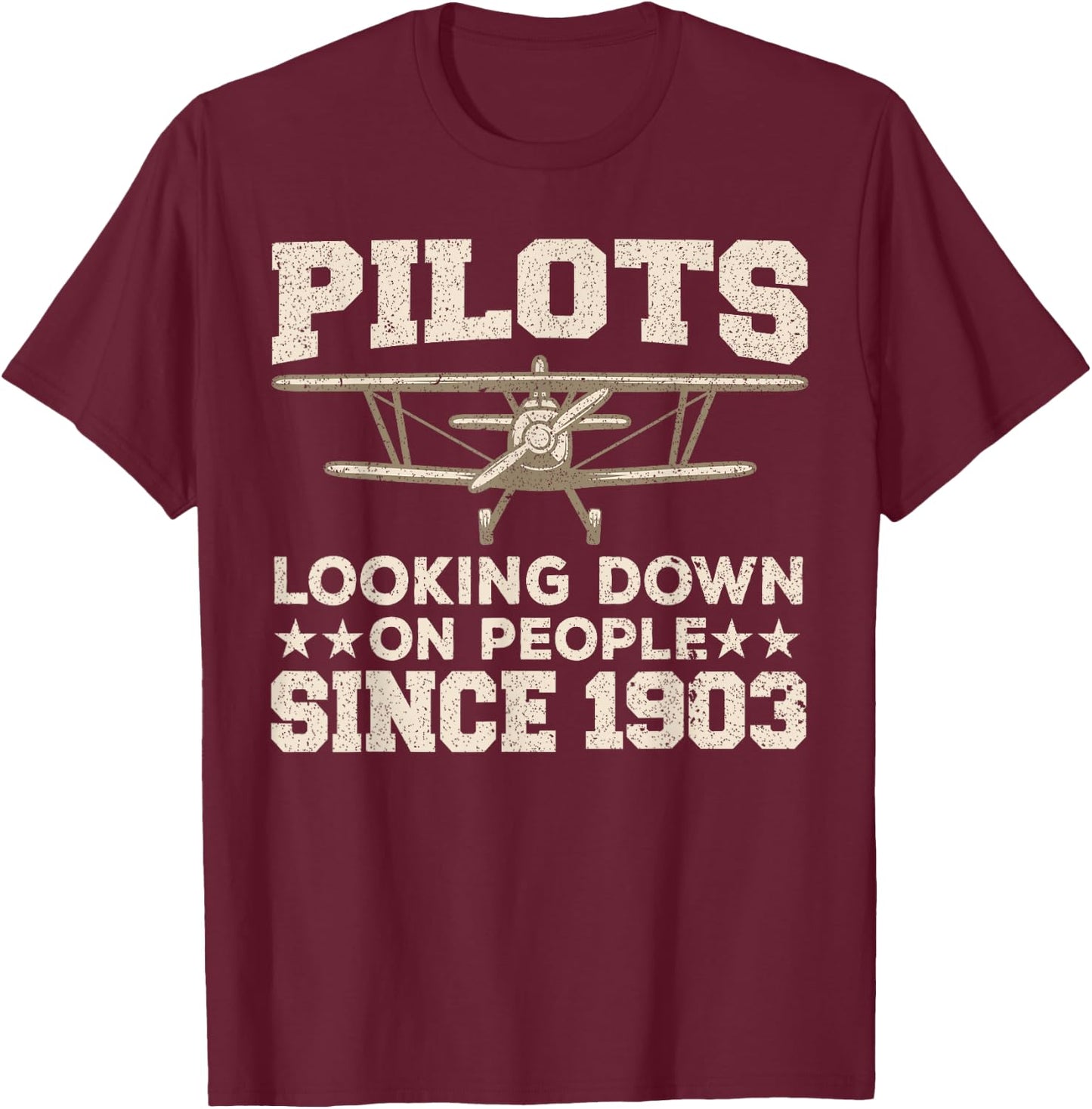 Cool Pilot Women Aircraft Pilot Airplane Flying T-Shirt - T-Shirt | Maroon