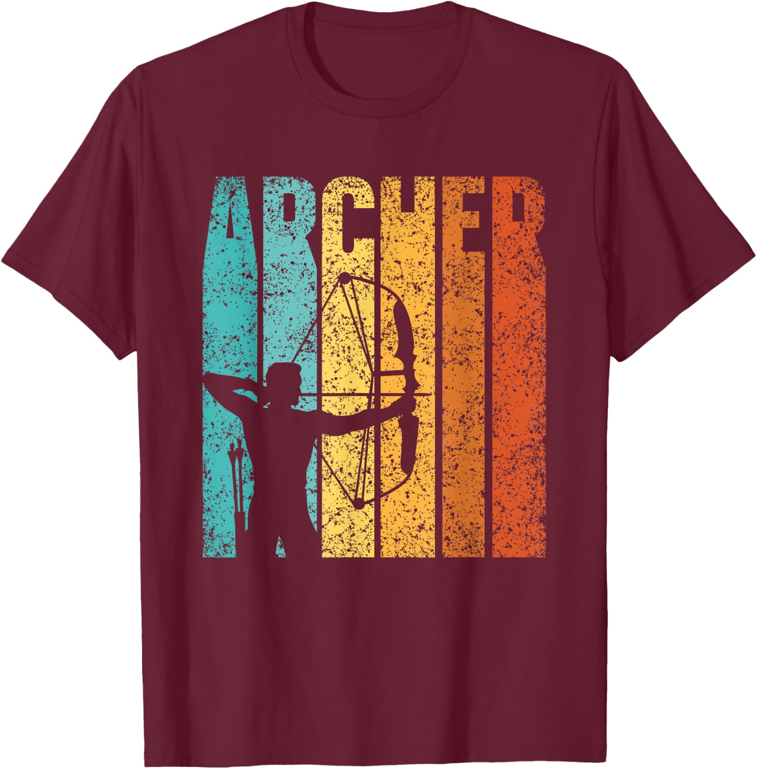 Archer Hobby Bow Arrow Archery Archer T-Shirt - T-Shirt | Maroon