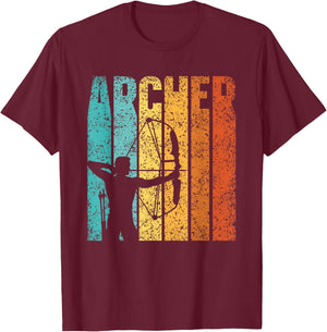 Archer Hobby Bow Arrow Archery Archer T-Shirt - T-Shirt | Maroon