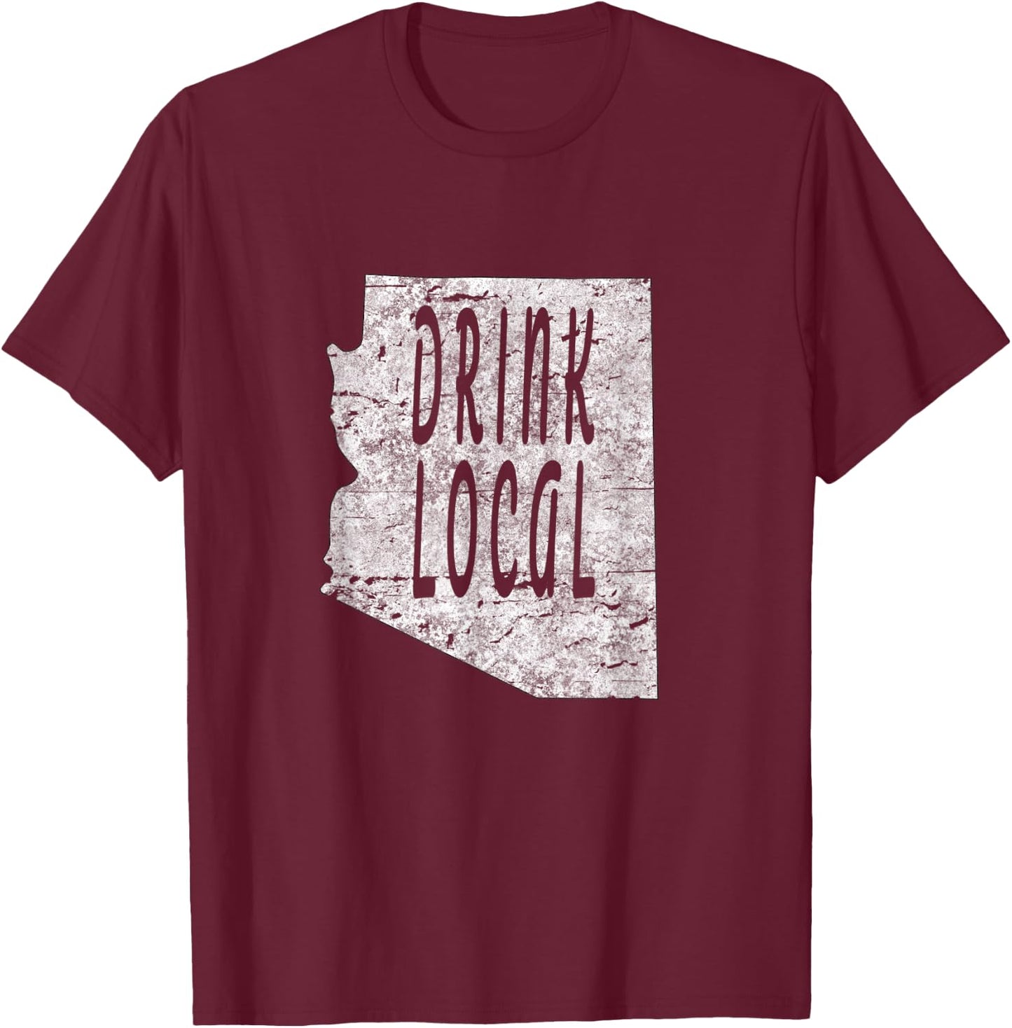 Vintage Drink local craft beer Arizona T-Shirt - T-Shirt | Maroon