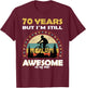 Funny bike & Bicycle cycle awesome 70 years old birthday T-Shirt - T-Shirt | Maroon
