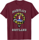 Barclay Tartan Clan Badge Athletic Style T-Shirt - T-Shirt | Maroon