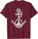 Anchor Rope Nautical Sailing Sail Sea T-Shirt - T-Shirt | Maroon