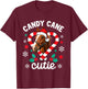Horse Candy Cane Cutie Funny Christmas T-Shirt - T-Shirt | Maroon