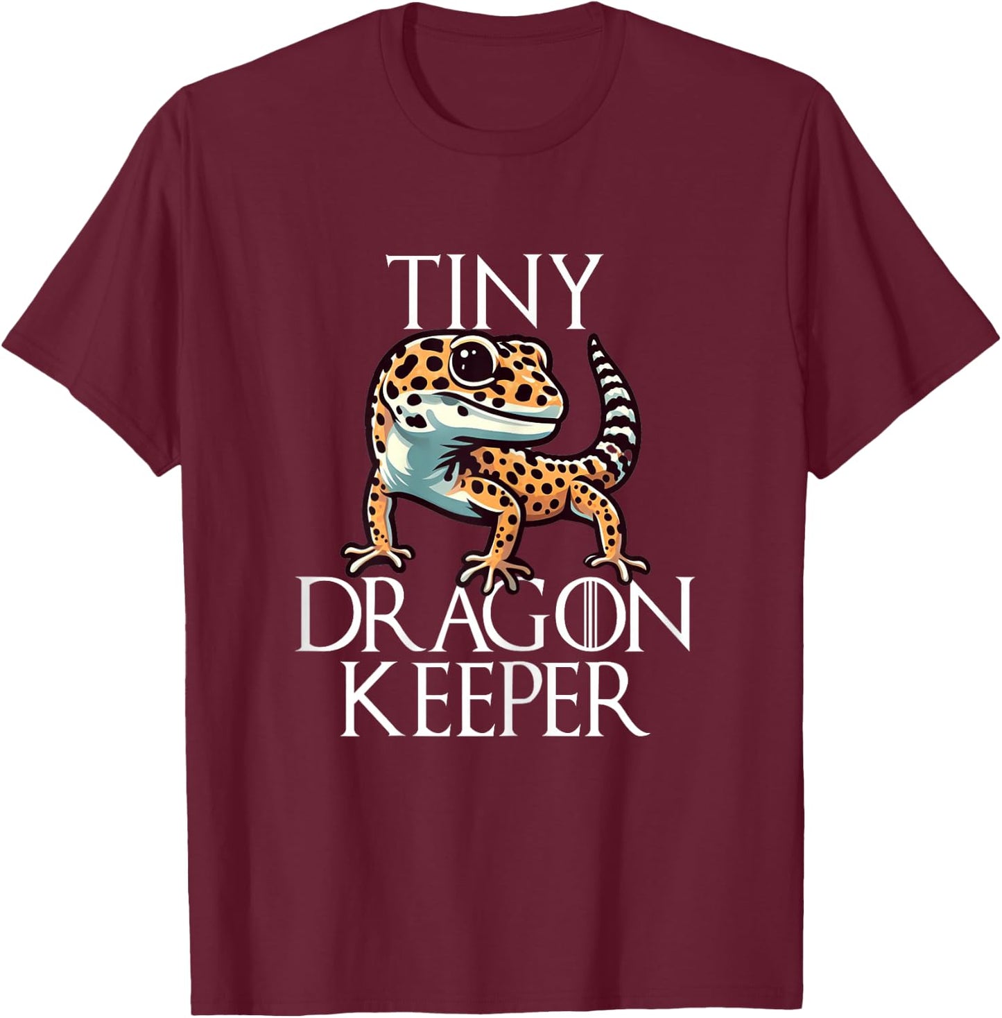 Leopard Gecko Mom Shirts Kids Girls Tiny Dragon T-Shirt - T-Shirt | Maroon