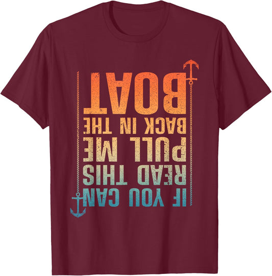 Funny Boating Design Women Boating Boater Boat Owner T-Shirt - T-Shirt | Maroon