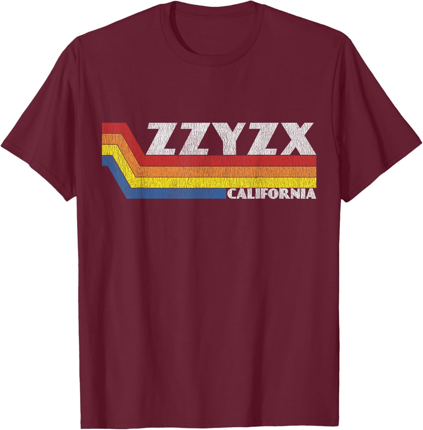 Funny California Gift Retro Weird Souvenir Zzyzx California T-Shirt - T-Shirt | Maroon