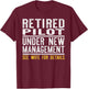 Funny Retirement Pilot Men Dad Retiring Party Humor T-Shirt - T-Shirt | Maroon