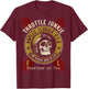 Naples Florida USA Motorcycle Biker Skull Design T-Shirt - T-Shirt | Maroon