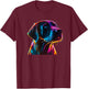Neon Labrador - Labrador Dog Lover Women Girls Kids T-Shirt - T-Shirt | Maroon