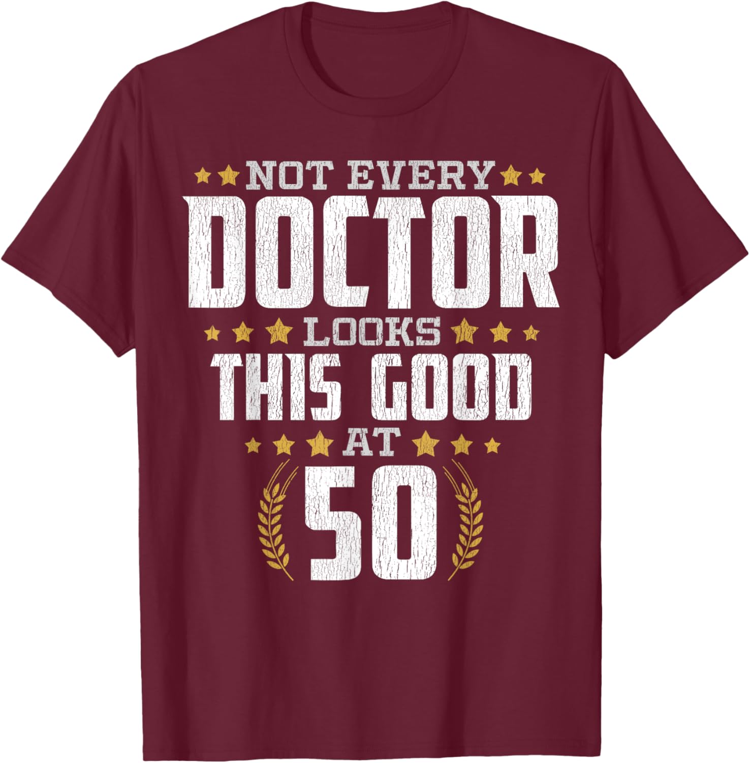 Doctor 50th Birthday T-Shirt - T-Shirt | Maroon