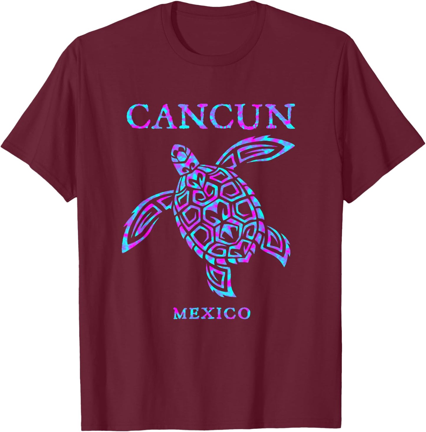 Cancun Mexico Sea Turtle Boys Girls Toddler Souvenir T-Shirt - T-Shirt | Maroon