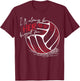 I'll Always Her Biggest Fan Volleyball for Volleyball Parent T-Shirt - T-Shirt | Maroon