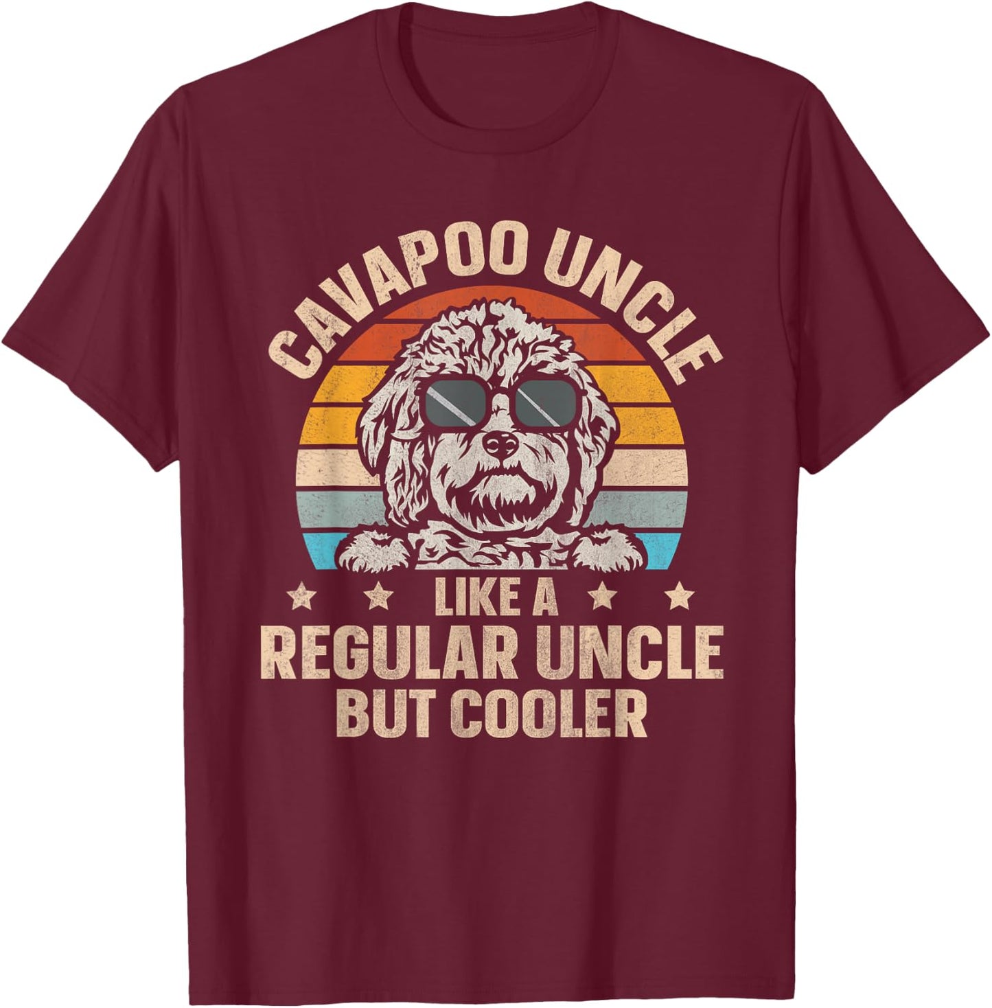 Dog Owner Cavapoo Quote for a Cavapoo Uncle Men T-Shirt - T-Shirt | Maroon