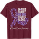 Stomach Cancer Awareness Month Periwinkle Ribbon T-Shirt - T-Shirt | Maroon