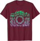 Camera Iconography for Photographer Boys Photography T-Shirt - T-Shirt | Maroon