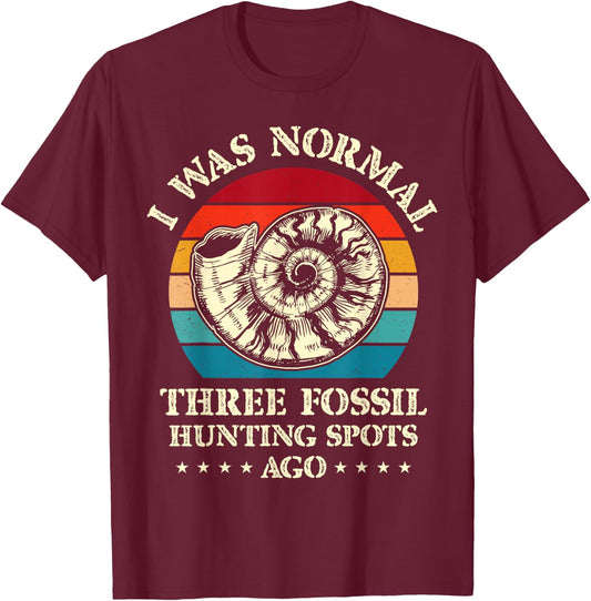 Fossiling Paleontologist Fossil Collector Fossil Hunting T-Shirt - T-Shirt | Maroon
