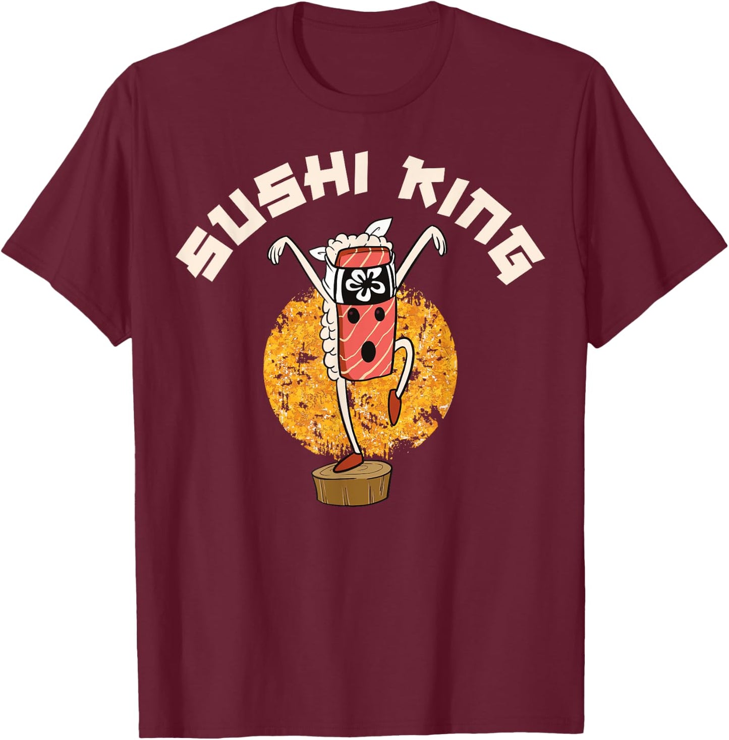Sushi King T-Shirt - T-Shirt | Maroon