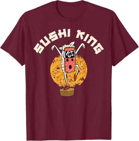Sushi King T-Shirt - T-Shirt | Maroon