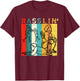 Retro Vintage Rasslin' Pro Wrestling Fan T-Shirt - T-Shirt | Maroon