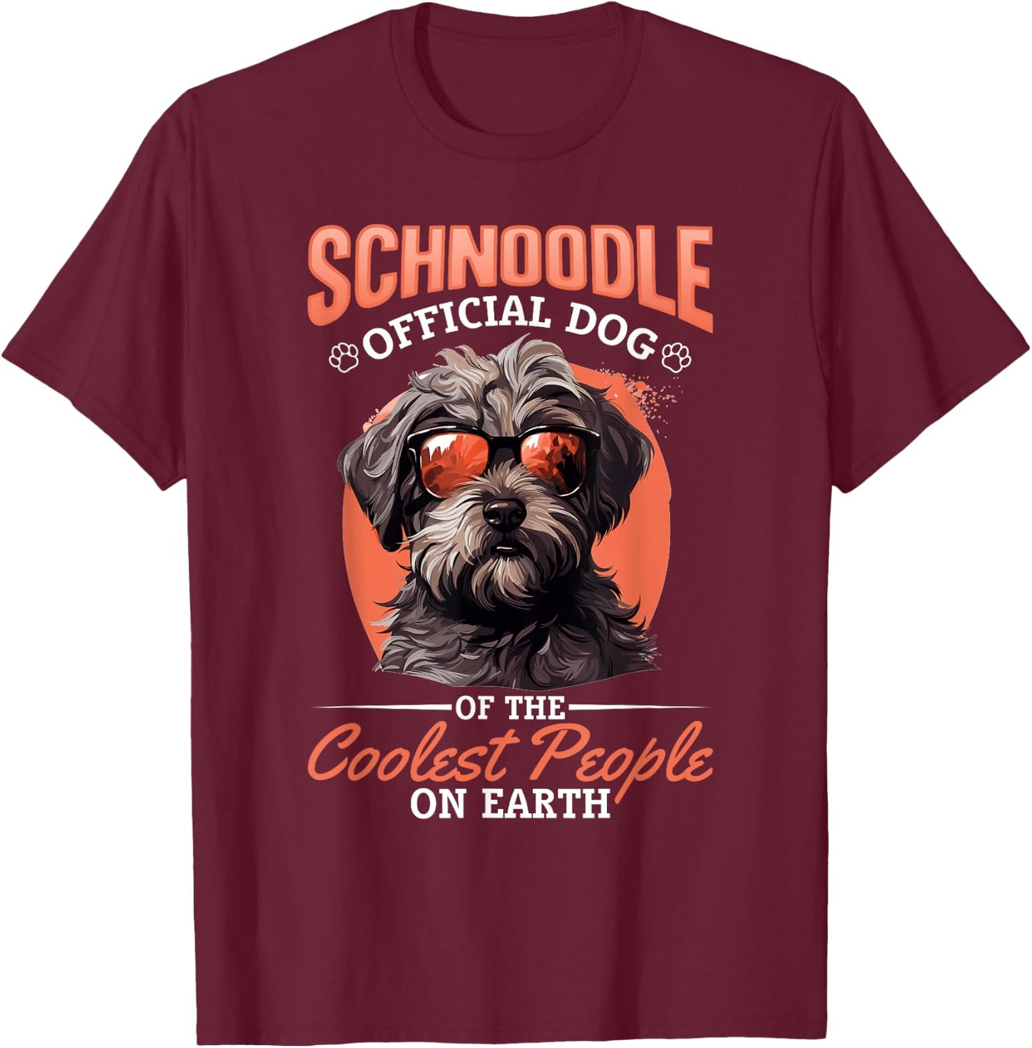 Schnoodle Snoodle Dog Breed Pet Schnoodle Official Dog Men Women Kids T-Shirt - T-Shirt | Maroon