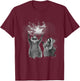 Raccoons Howling at the Moon Funny Raccoon Team Trash T-Shirt - T-Shirt | Maroon