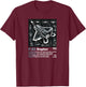 F22 Raptor Fighter Jet Blueprint Technical Drawing & Specs T-Shirt - T-Shirt | Maroon