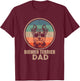 Vintage Biewer Terrier Dog Dad Gifts Dog Lover Xmas T-Shirt - T-Shirt | Maroon