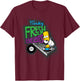 The Simpsons Bart Simpson Funky Fresh Beats Served Daily T-Shirt - T-Shirt | Maroon