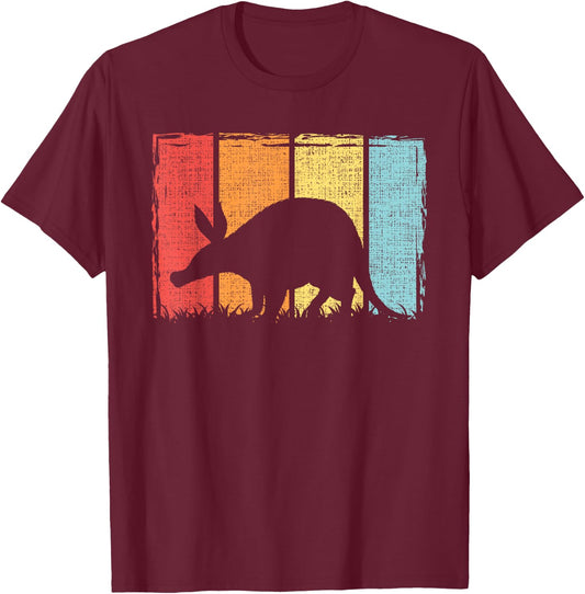 Vintage Aardvark Art Women Aardvark Armadillo Lover T-Shirt - T-Shirt | Maroon