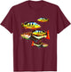Peacock Bass Redtail Catfish Monster Aquarium Fish Tank T-Shirt - T-Shirt | Maroon