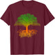 Tree Life Yoga Mystical Zen Meditation T-Shirt - T-Shirt | Maroon