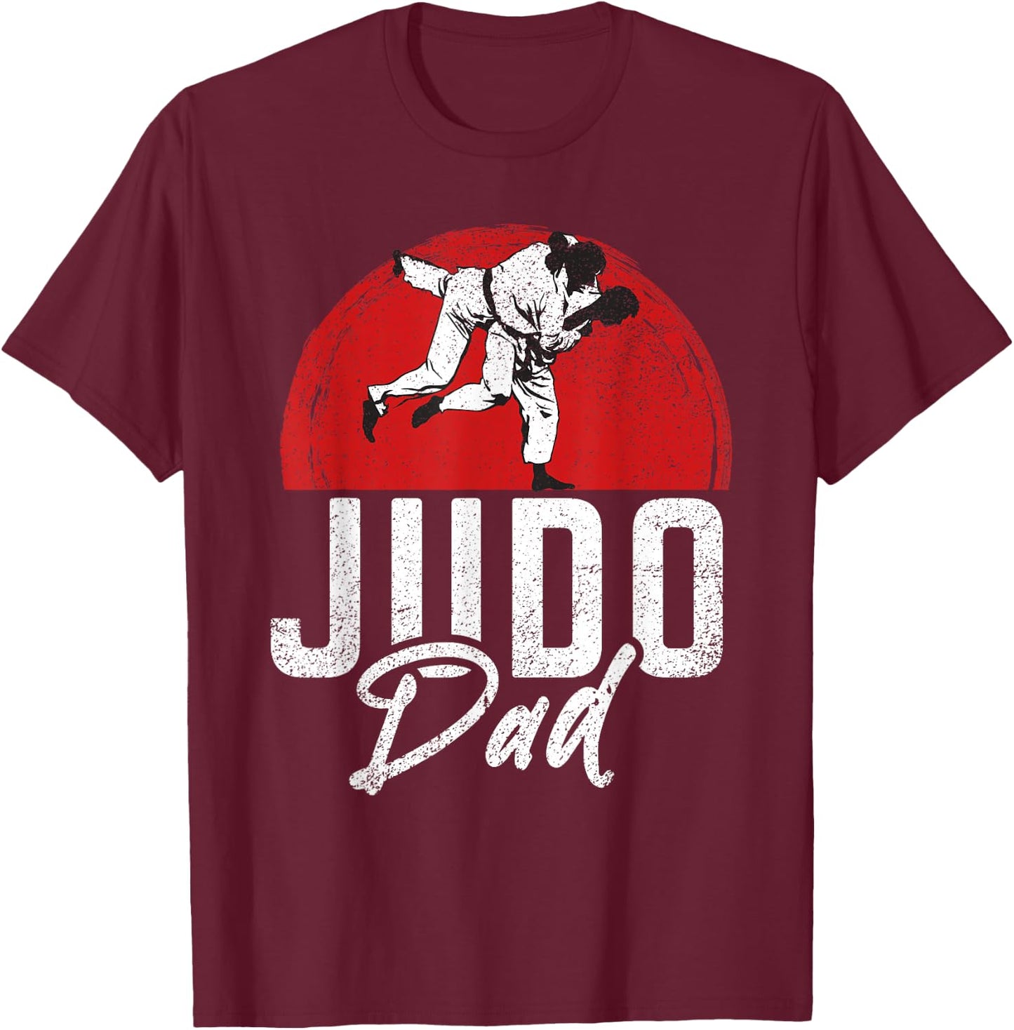 Judo Dad T-Shirt - T-Shirt | Maroon