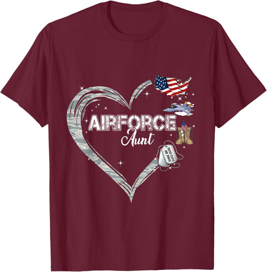 Military Family T-Shirt - T-Shirt | Maroon
