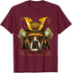 Samurai German Boxer Dog Lover Japanese Warrior Bushido T-Shirt - T-Shirt | Maroon