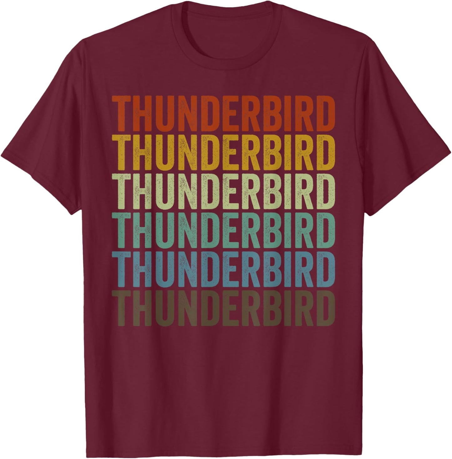 Thunderbird Retro T-Shirt - T-Shirt | Maroon