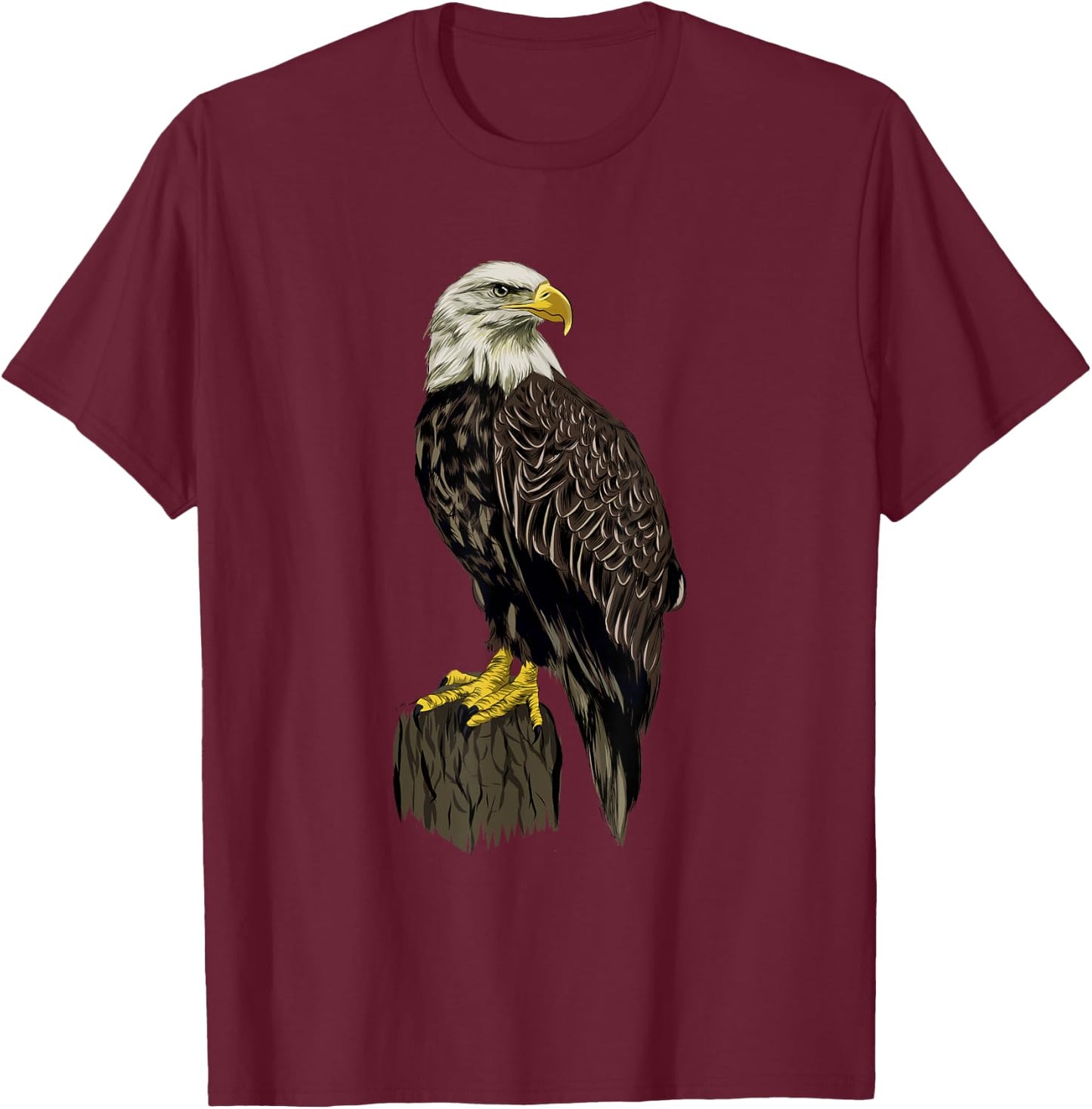 Eagle Bald Eagle T-Shirt - T-Shirt | Maroon