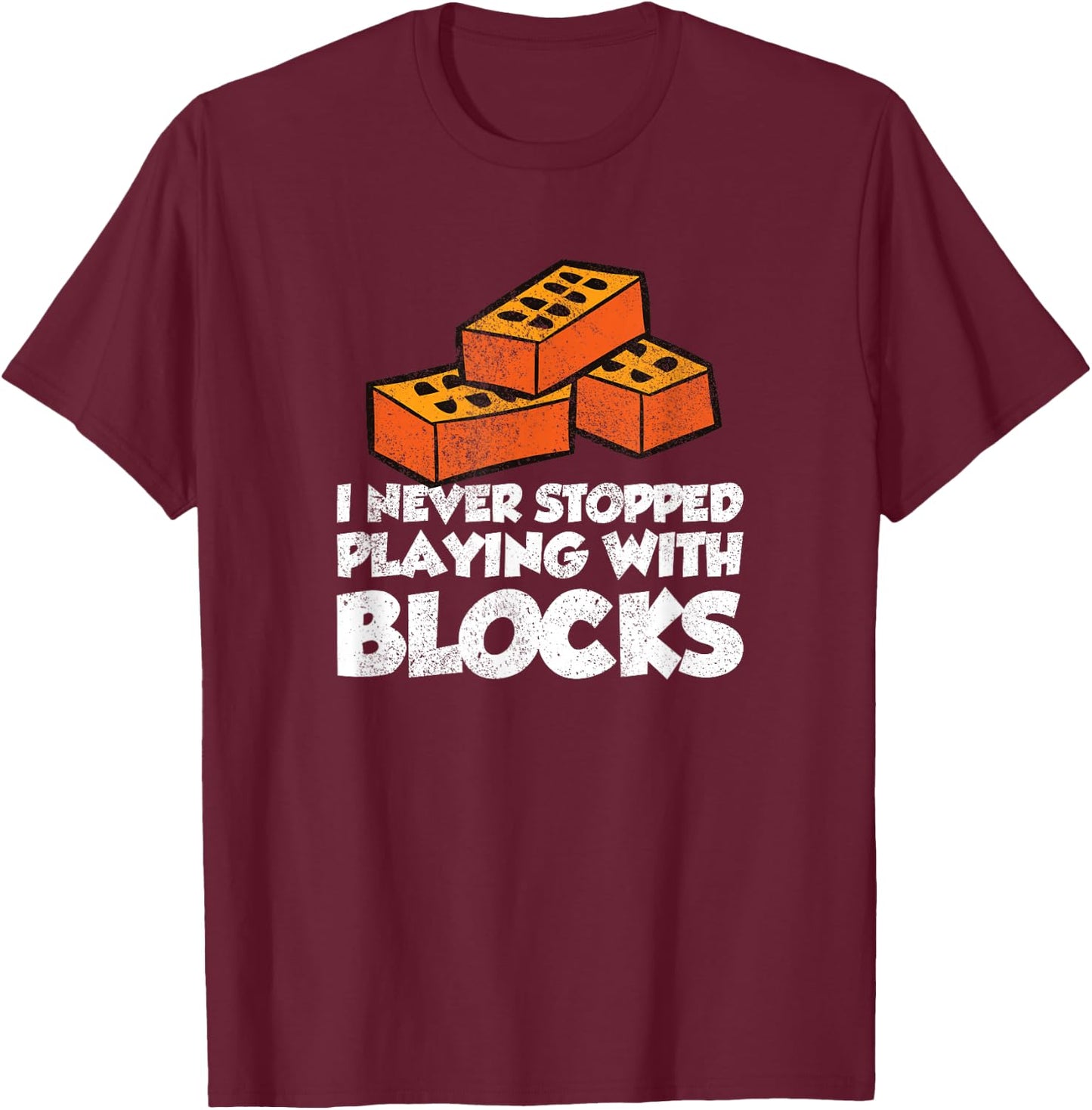 Bricklayer Brick Mason Masons Masonry - Funny Bricklayer T-Shirt - T-Shirt | Maroon