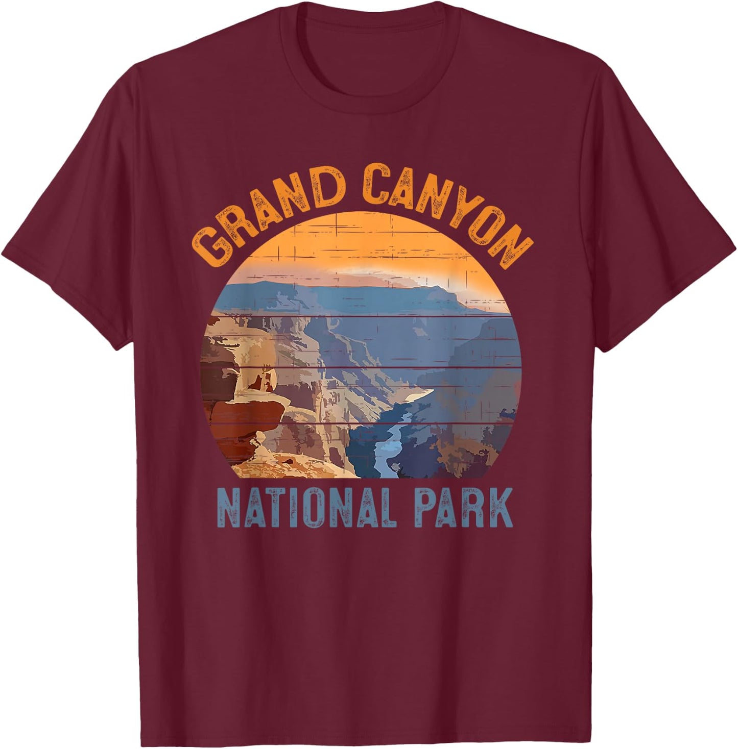Grand Canyon National Park Arizona Vacation Trip Hiking T-Shirt - T-Shirt | Maroon