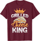 Grilled cheese king - Toasted Sandwich T-Shirt - T-Shirt | Maroon