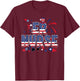 4th Of July Emergency Nurse American Flag ER Nurse T-Shirt - T-Shirt | Maroon