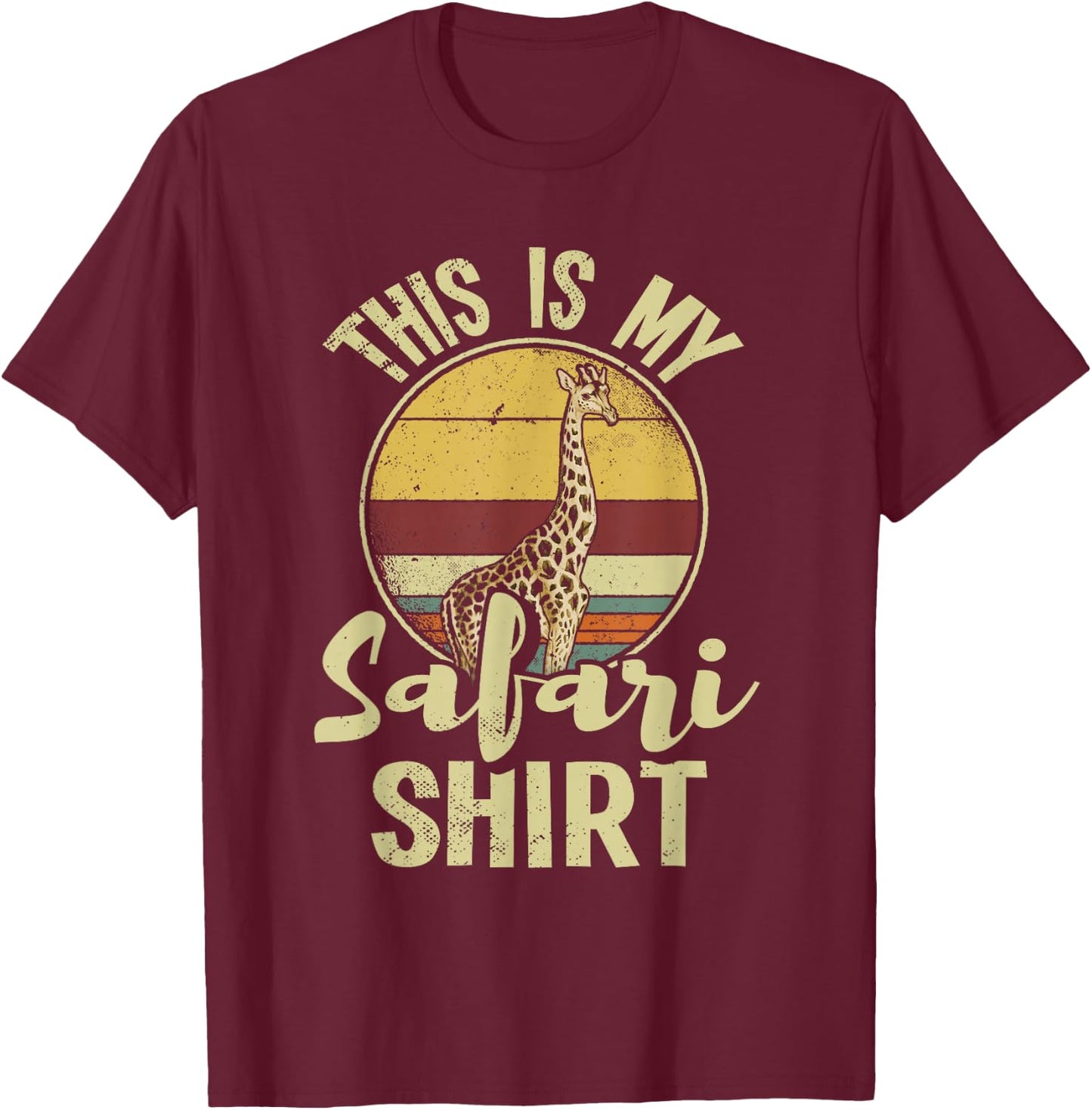 African Safari Family Vacation Zoo Animal Safari Squad T-Shirt - T-Shirt | Maroon