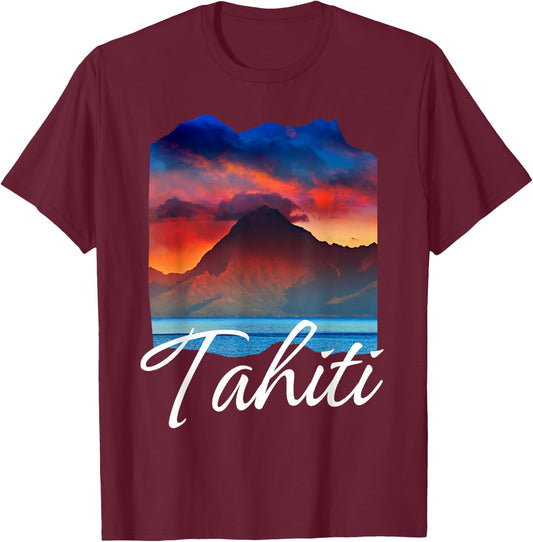 Tahiti French Polynesia - Tahiti T-Shirt - T-Shirt | Maroon