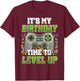 It's My Birthday Time To Level Up Video Game Gaming Men Boys T-Shirt - T-Shirt | Maroon