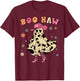 Girl Boo-Haw Cute Ghost Cowgirl Halloween Costume Toddler T-Shirt - T-Shirt | Maroon