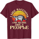 I Like Raccoons And Maybe Like 3 People - Retro Raccoon T-Shirt - T-Shirt | Maroon
